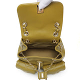 Chanel Olive Green Quilted Lambskin Small Duma Pockets Drawstring Backpack Handbags Chanel