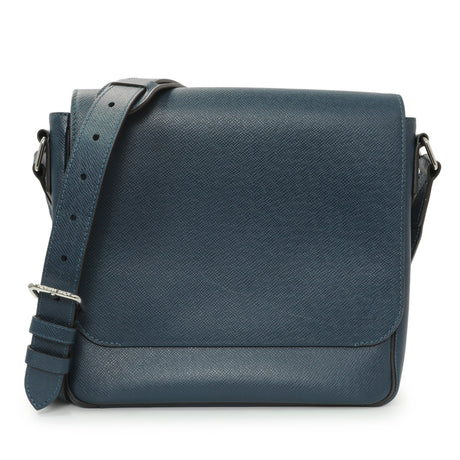 Louis Vuitton Blue Taiga Roman PM Messenger Handbags Louis Vuitton