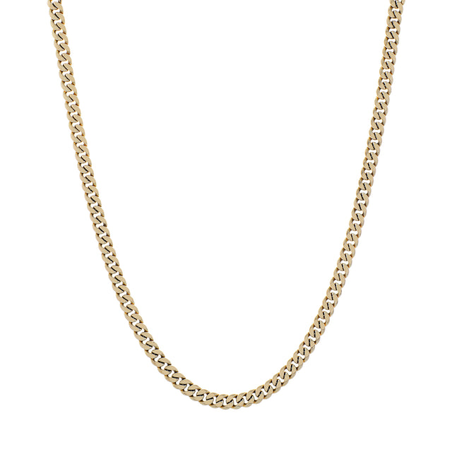 10K Yellow Gold Italian Curb Chain Fine Jewellery Modaselle