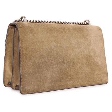 Gucci Taupe Suede Small Dionysus Shoulder Bag