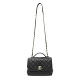 Chanel Black Caviar Medium Business Affinity Flap Handbags Chanel