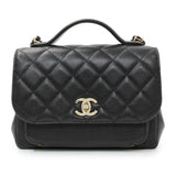 Chanel Black Caviar Medium Business Affinity Flap Handbags Chanel