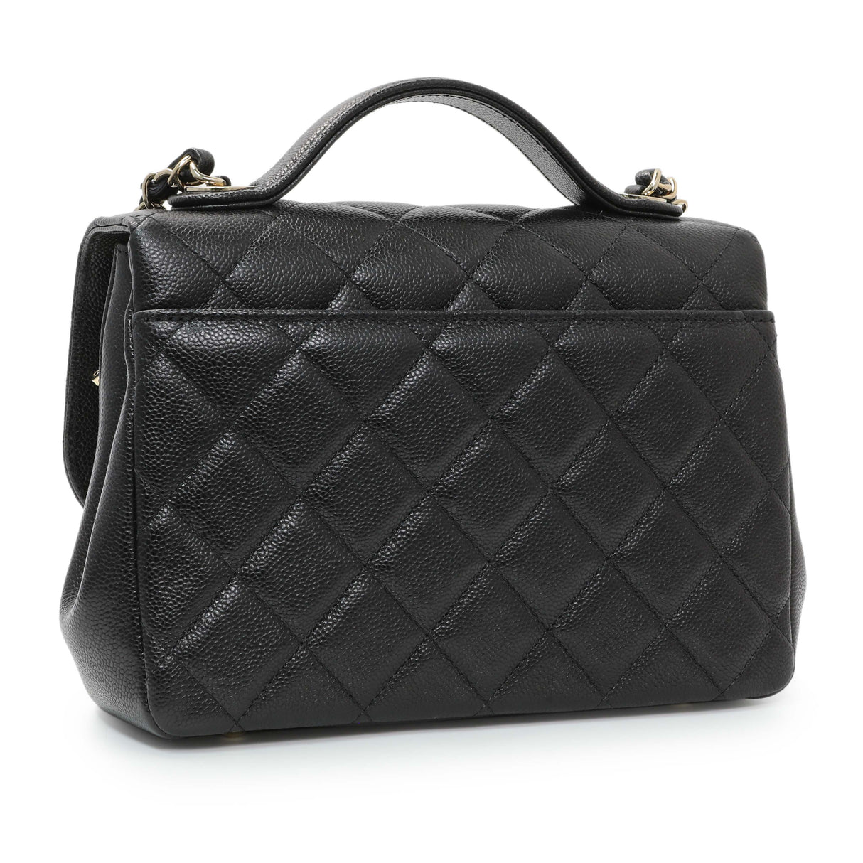 Chanel Black Caviar Medium Business Affinity Flap Handbags Chanel