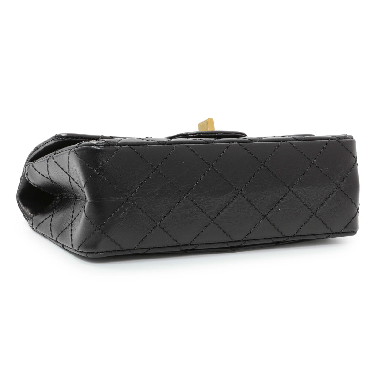 Chanel Black Quilted Aged Calfskin 2.55 Reissue Flap 224 Handbags Chanel