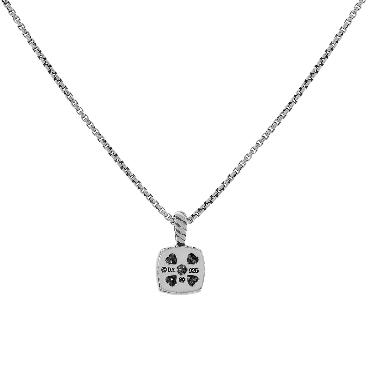 David Yurman Sterling Silver Diamond Petite Albion Pendant Necklace Designer Jewellery David Yurman