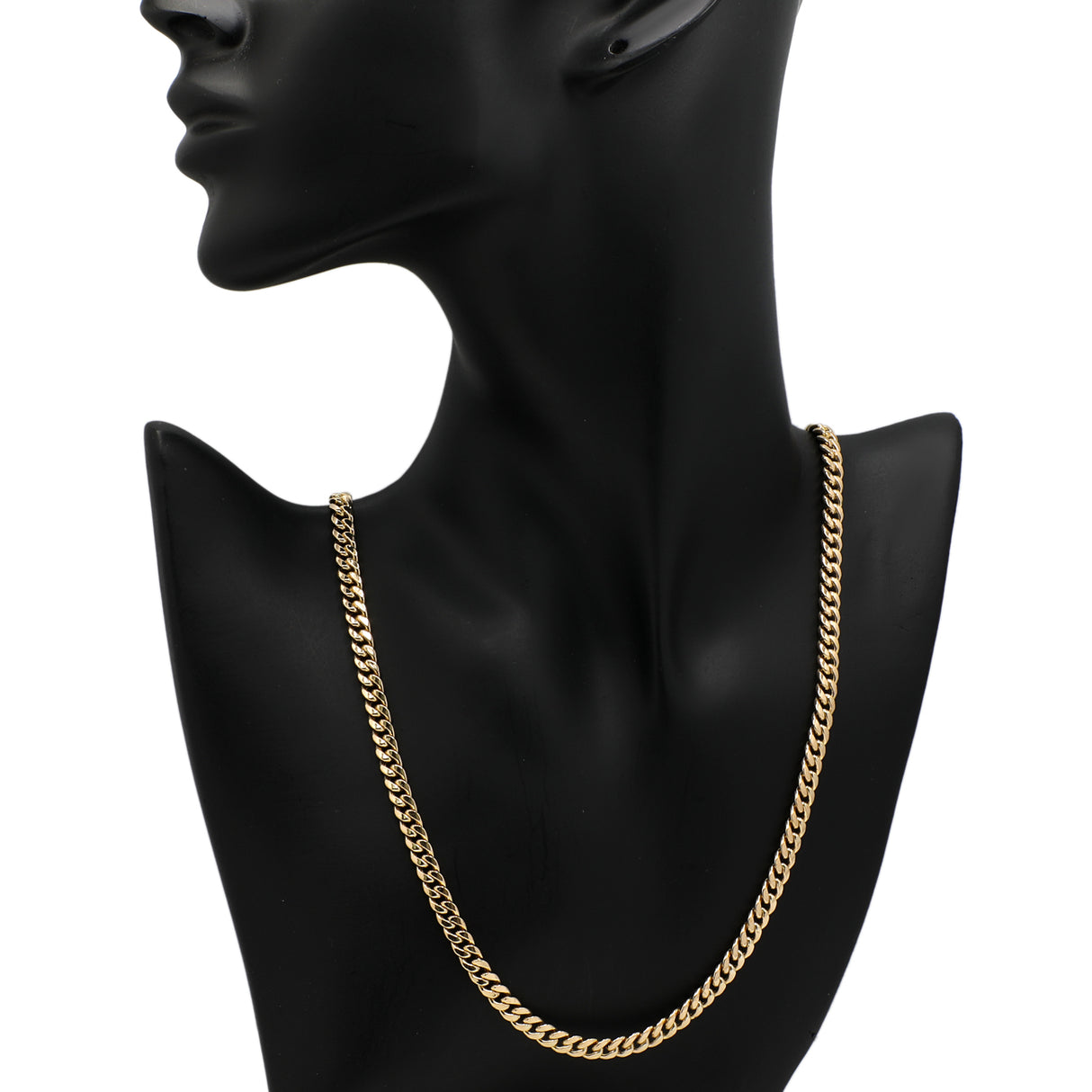 10K Yellow Gold Italian Curb Chain Fine Jewellery Modaselle