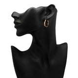 18K Yellow Gold Hoop Earrings Fine Jewellery Modaselle