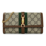 Gucci GG Supreme Canvas Jackie 1961 Chain Wallet Handbags Gucci