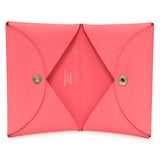 Hermes Rose Azalee Epsom Calvi Card Case