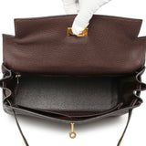 Hermes Chocolate Togo Kelly Retourne 28