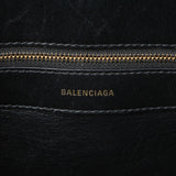 Balenciaga Black Grained Calfskin M Ville Top Handle Bag Handbags Balenciaga