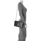 Saint Laurent Black Star Print Calfskin Medium Kate Satchel Handbags Saint Laurent