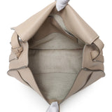 Chloe Beige Grained Calfskin Medium Marcie Saddle Bag Handbags Chloe