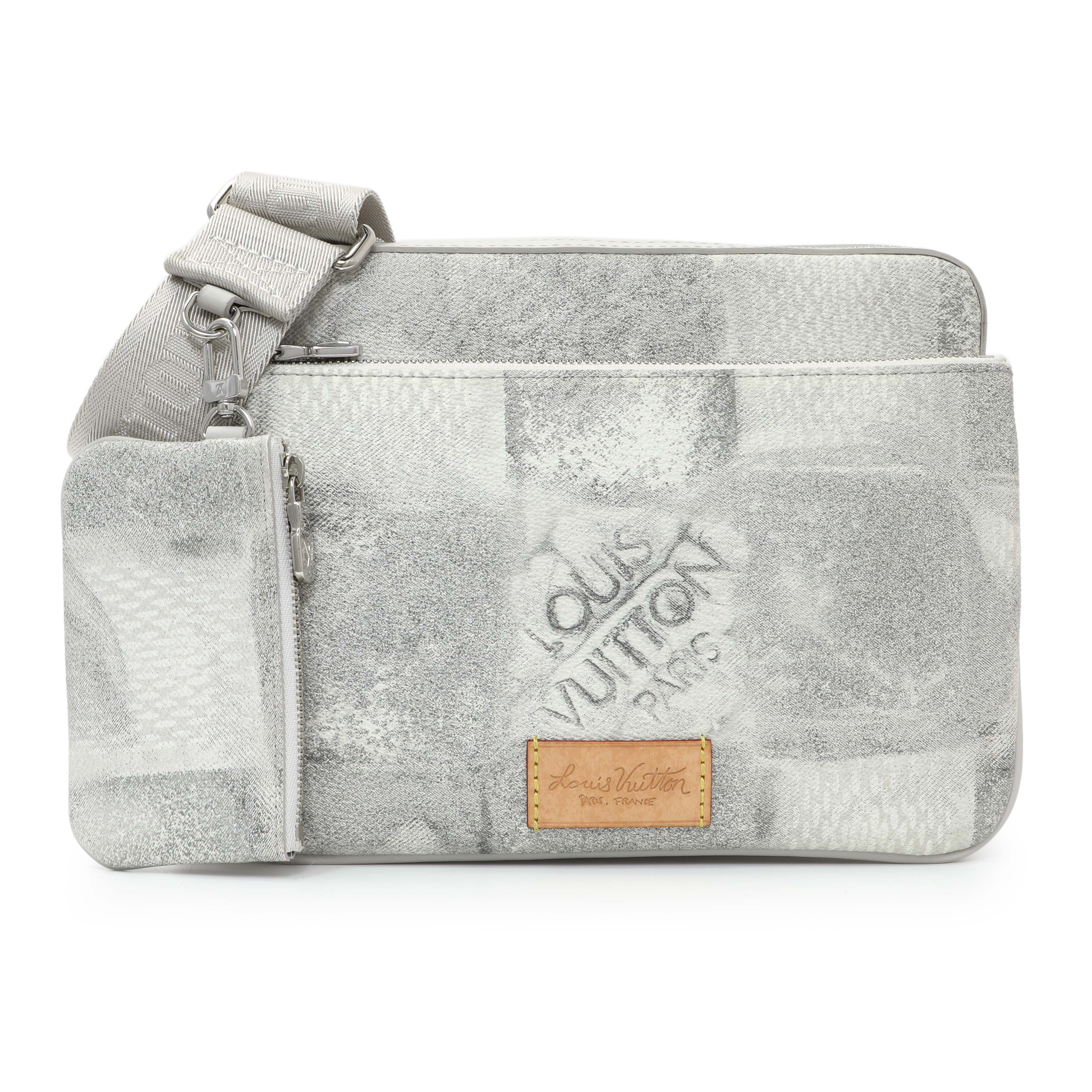 Louis Vuitton Stone Grey Damier Salt Trio Messenger – Modaselle