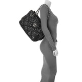 Chanel Black Calfskin Ultra Stitch Tote Handbags Chanel