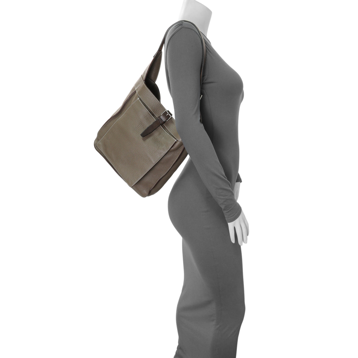 Hermes Grey Togo Marwari PM Handbags Hermes