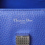 Christian Dior Blue Bullcalf Medium Diorever Flap Handbags Christian Dior