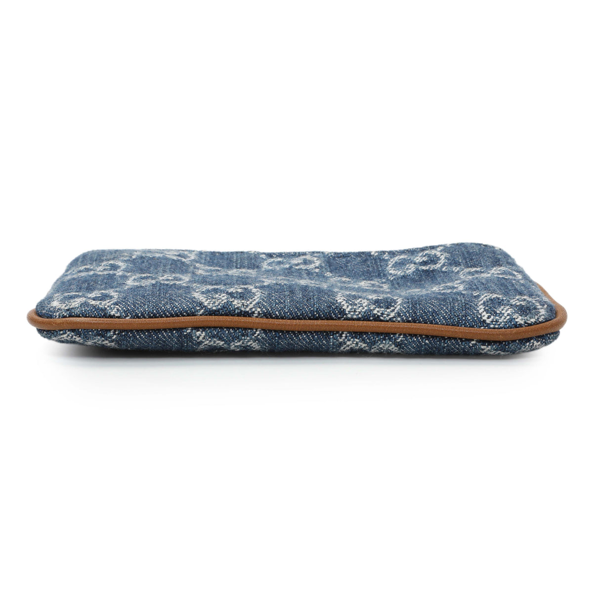Gucci Blue Monogram Denim Key Pouch Accessories Gucci