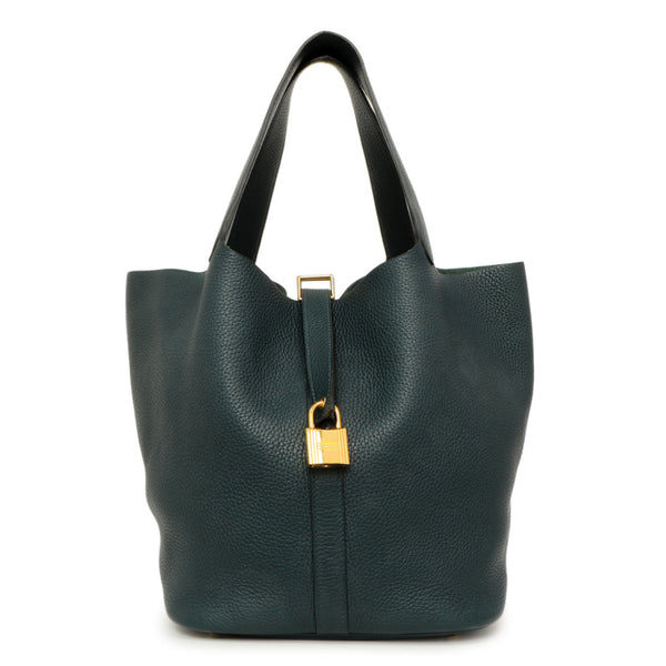 Hermes Vert Cypress Clemence Picotin Lock 26 – Modaselle