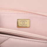 Chanel Pink Quilted Lambskin Chanel 19 Wallet on Chain Handbags Chanel