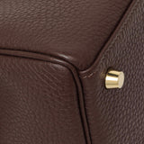 Hermes Chocolate Togo Kelly Retourne 28