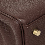 Hermes Chocolate Togo Kelly Retourne 28