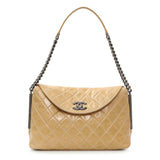 Chanel Quilted Glazed Calfskin Stitch It Fold Over Shoulder Bag Handbags Chanel