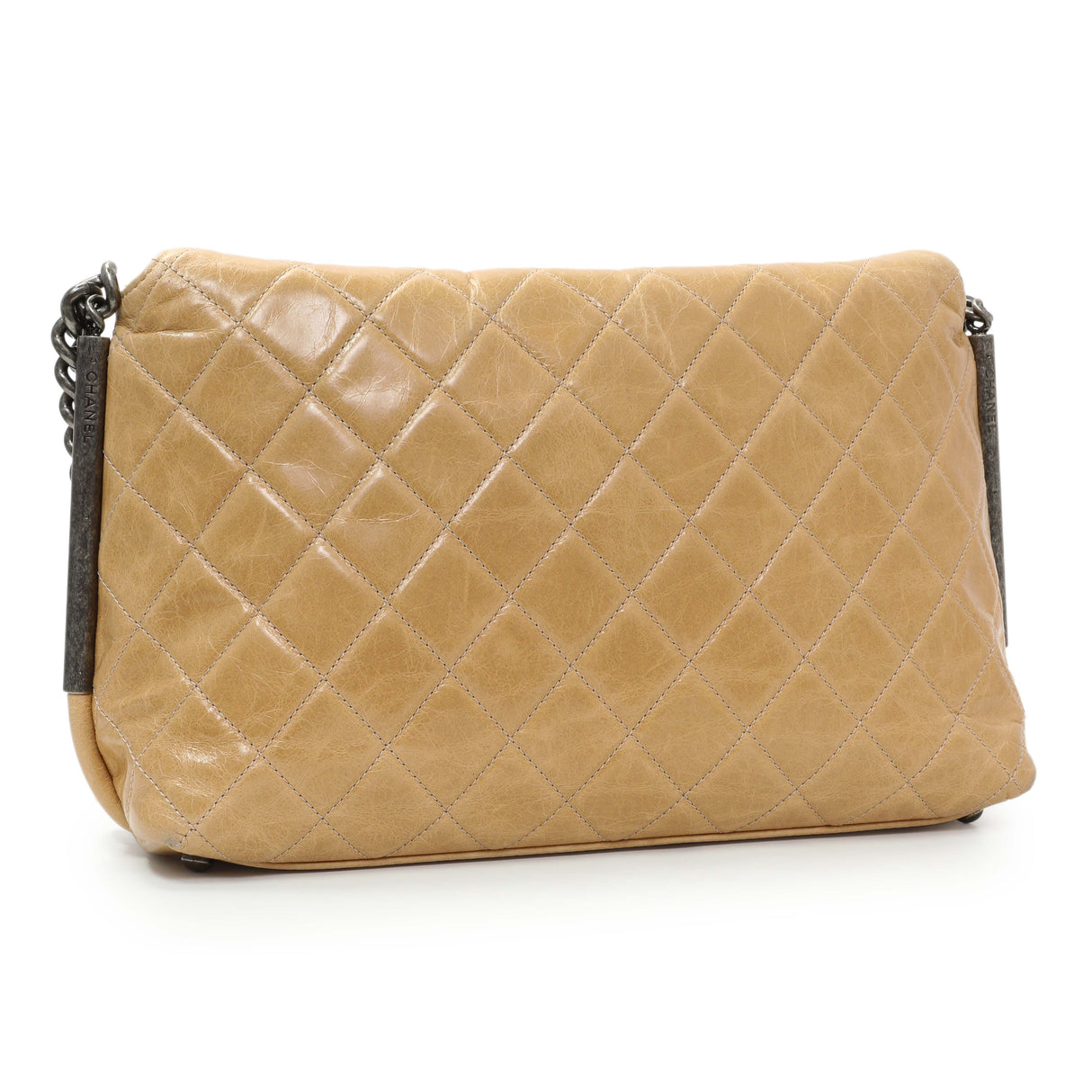 Chanel Quilted Glazed Calfskin Stitch It Fold Over Shoulder Bag Handbags Chanel
