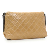 Chanel Quilted Glazed Calfskin Stitch It Fold Over Shoulder Bag Handbags Chanel