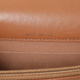 Chanel Brown Lambskin Quilted Chanel 19 Glasses Case With Chain Handbags Chanel