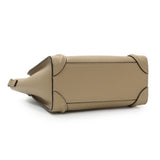 Celine Dune Drummed Calfskin Nano Luggage Handbags Celine