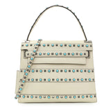 Valentino Ivory Calfskin My Rockstud Rolling Single Handle Bag Handbags Valentino