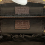 Gucci Beige Ebony New Acero GG Supreme Monogram Textured Calfskin Web Ophidia Vanity Cosmetic Case Accessories Chanel