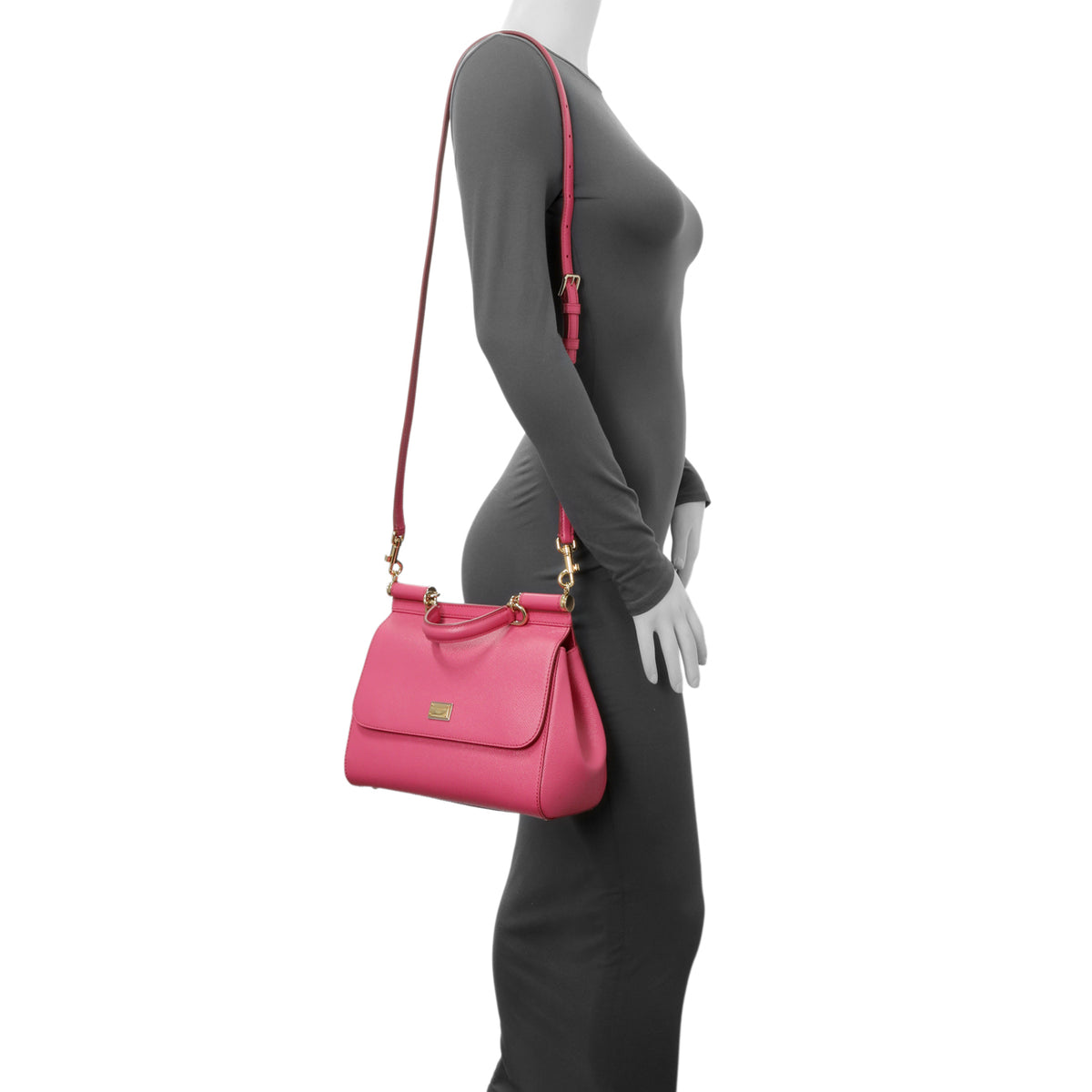 Dolce & Gabbana Fuchsia Dauphine Mini Miss Sicily Bag Handbags Dolce & Gabbana