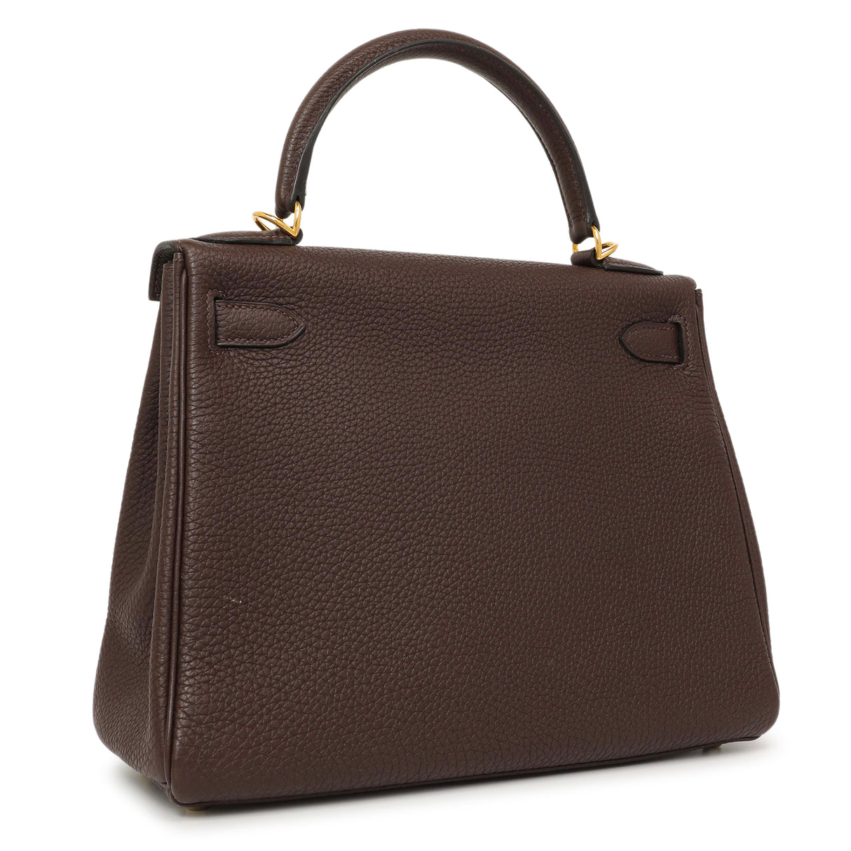 Hermes Chocolate Togo Kelly Retourne 28