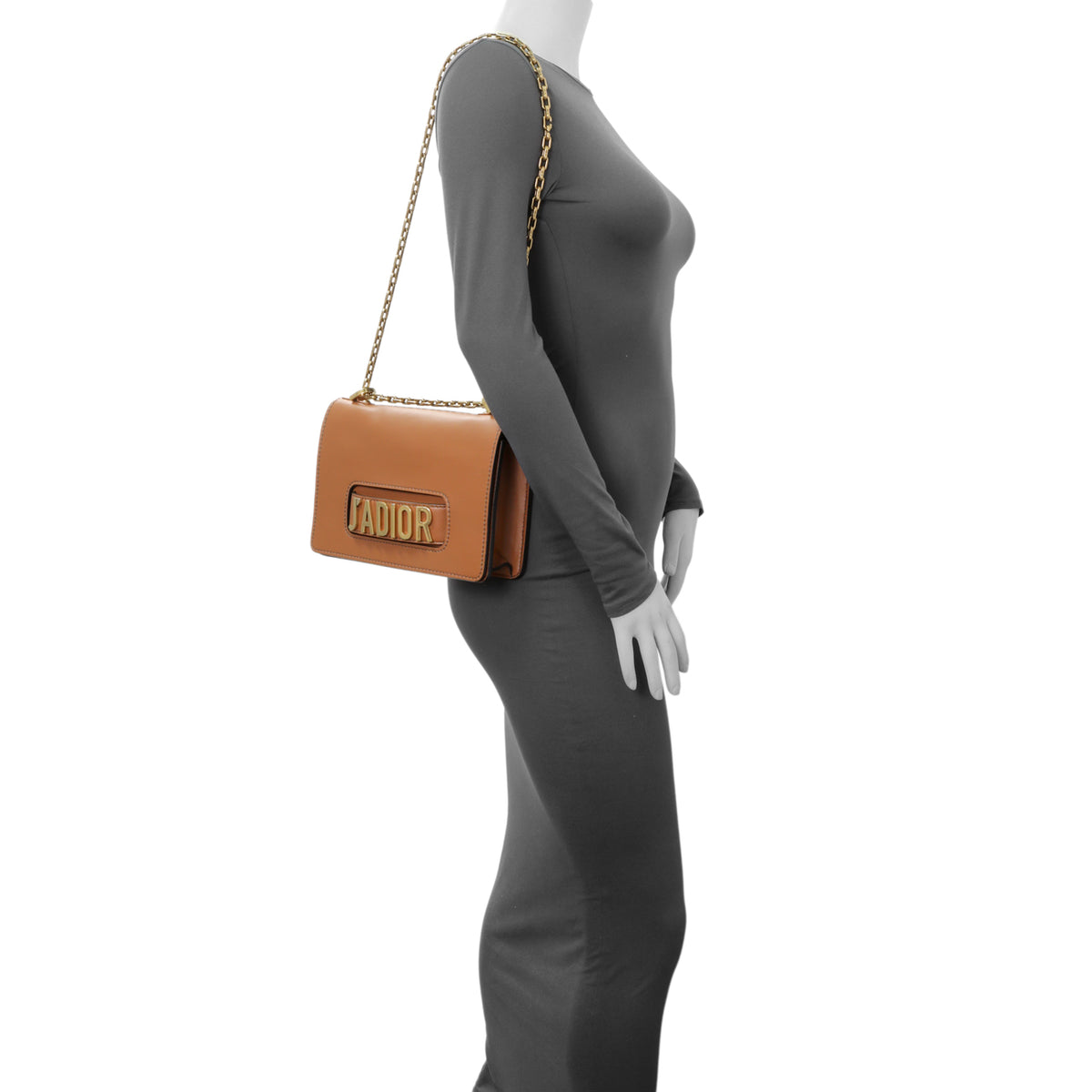 Christian Dior Tan Calfskin J'Adior Chain Flap Bag Handbags Christian Dior