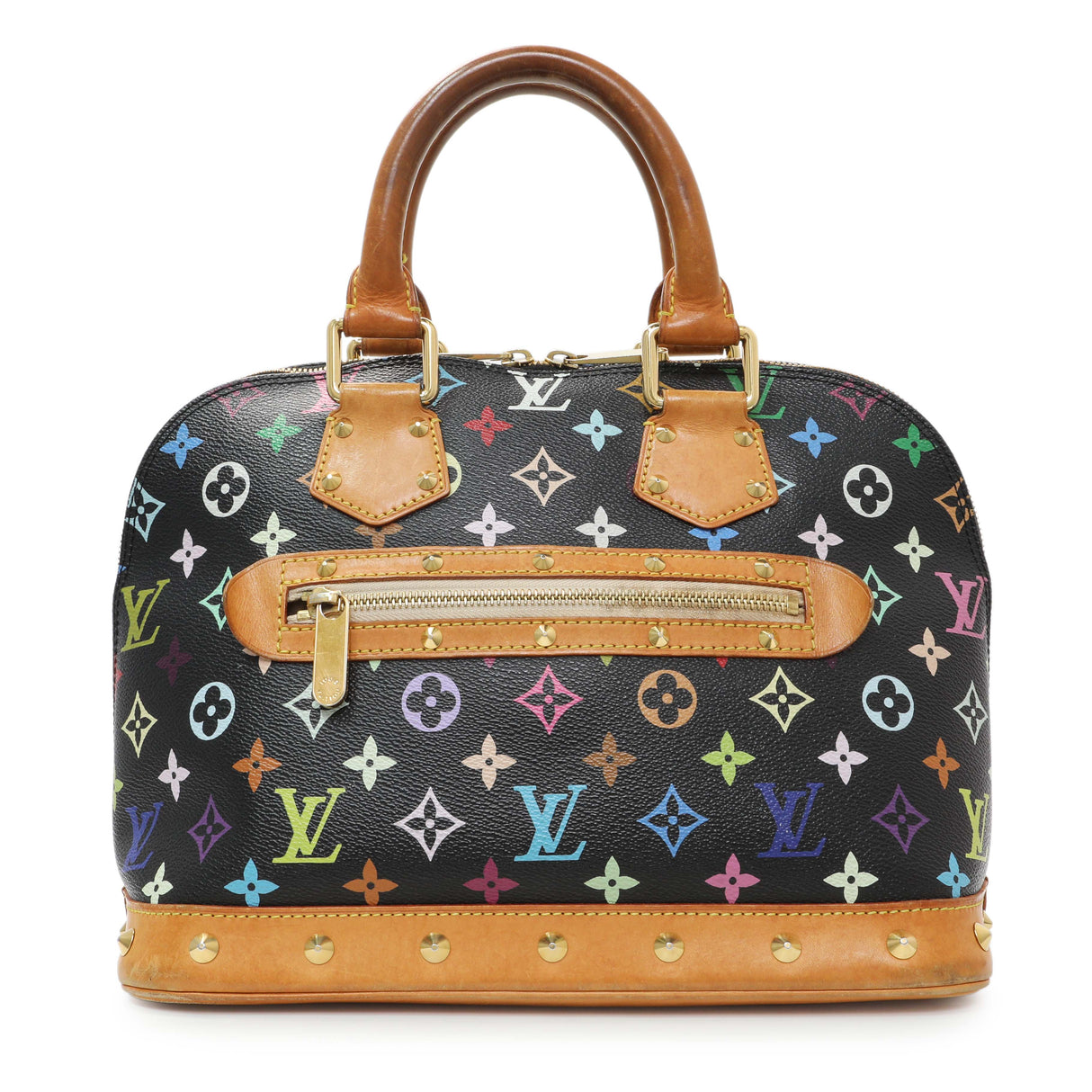 Louis Vuitton Black Monogram Multicolor Alma Handbags Louis Vuitton