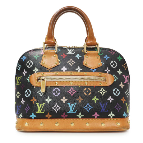 Louis Vuitton Black Monogram Multicolor Alma Handbags Louis Vuitton
