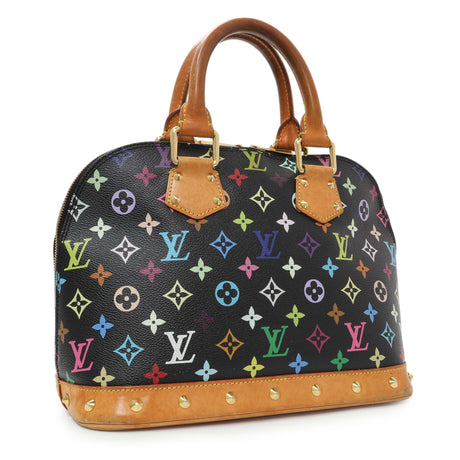 Louis Vuitton Black Monogram Multicolor Alma Handbags Louis Vuitton