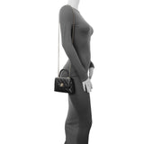 Chanel Black Caviar Quilted Coco Handle Clutch With Chain Handbags Chanel