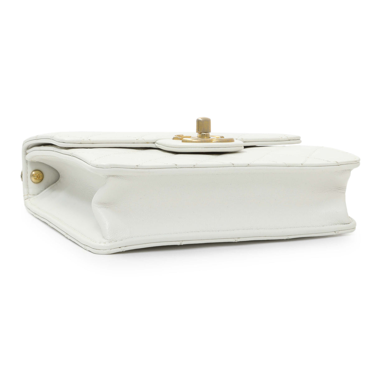 Chanel White Small Chic Pearls Flap Crossbody Bag Handbags Chanel