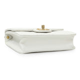 Chanel White Small Chic Pearls Flap Crossbody Bag Handbags Chanel