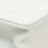 Chanel White Small Chic Pearls Flap Crossbody Bag Handbags Chanel