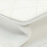 Chanel White Small Chic Pearls Flap Crossbody Bag Handbags Chanel