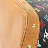 Louis Vuitton Black Monogram Multicolor Alma Handbags Louis Vuitton