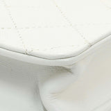 Chanel White Small Chic Pearls Flap Crossbody Bag Handbags Chanel