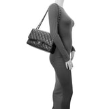 Chanel Black Caviar Jumbo Classic Double Flap Handbags Chanel