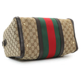 Gucci Monogram Vintage Web Original GG Medium Boston Bag Handbags Gucci