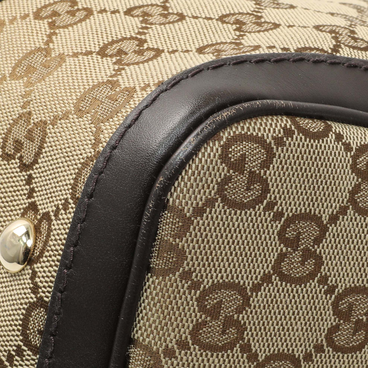 Gucci Monogram Vintage Web Original GG Medium Boston Bag Handbags Gucci