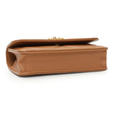 Chanel Brown Lambskin Quilted Chanel 19 Glasses Case With Chain Handbags Chanel